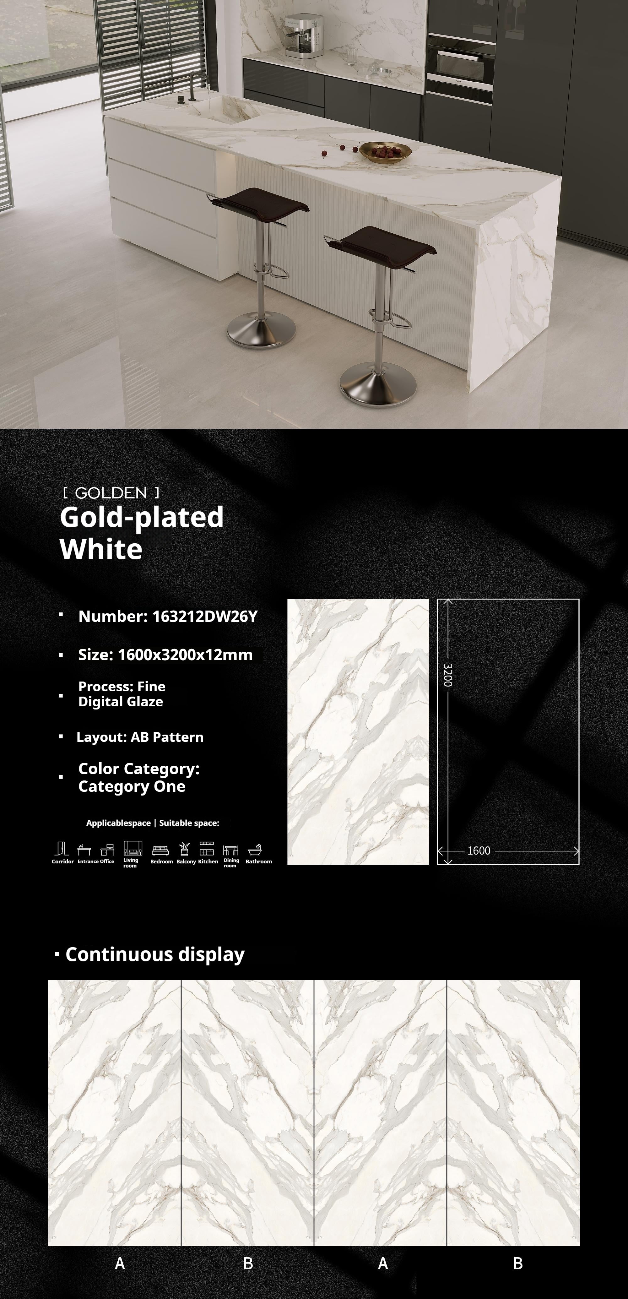 Gold-plated White