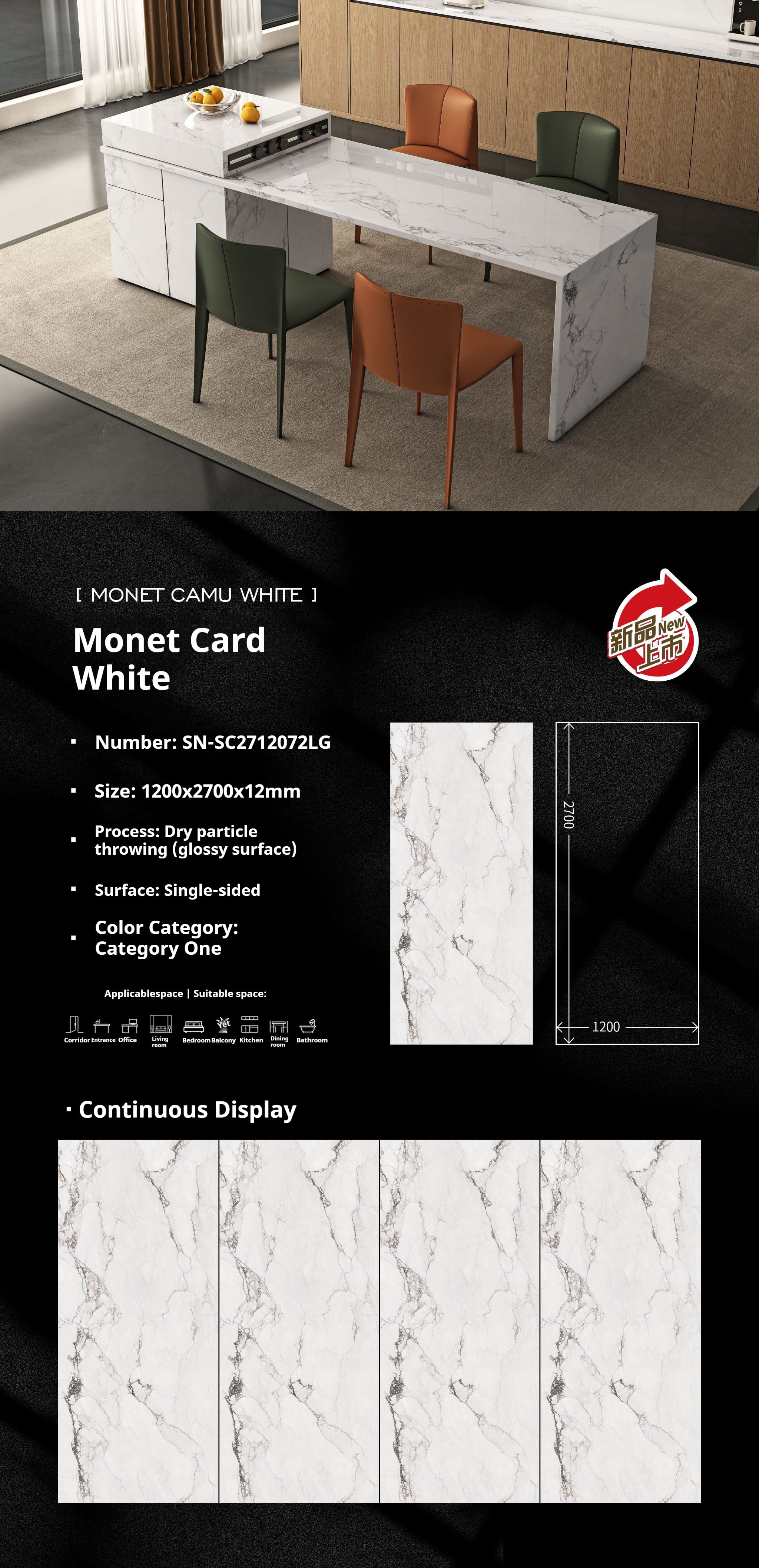 Monet Card White