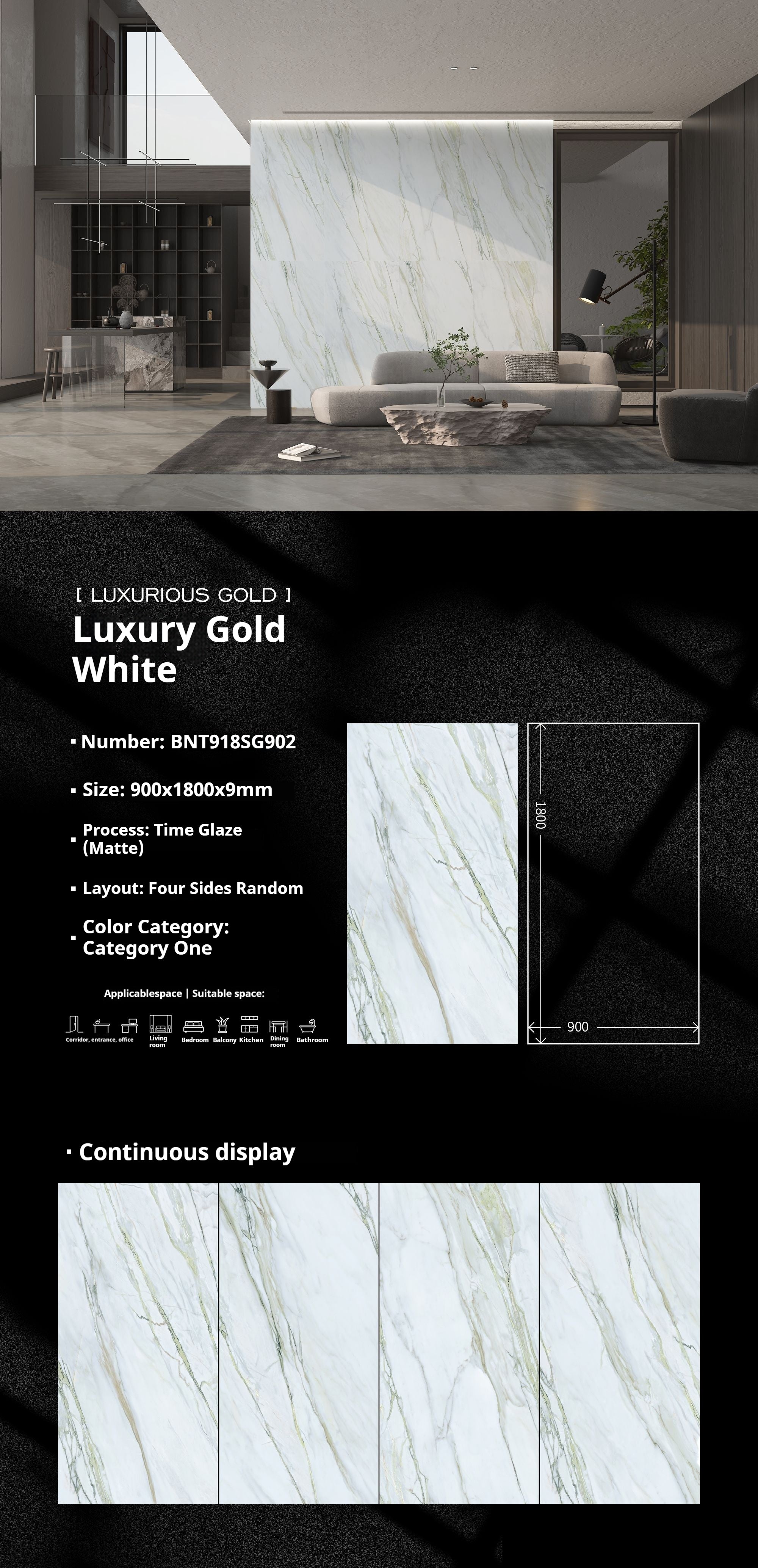 Luxury Gold White