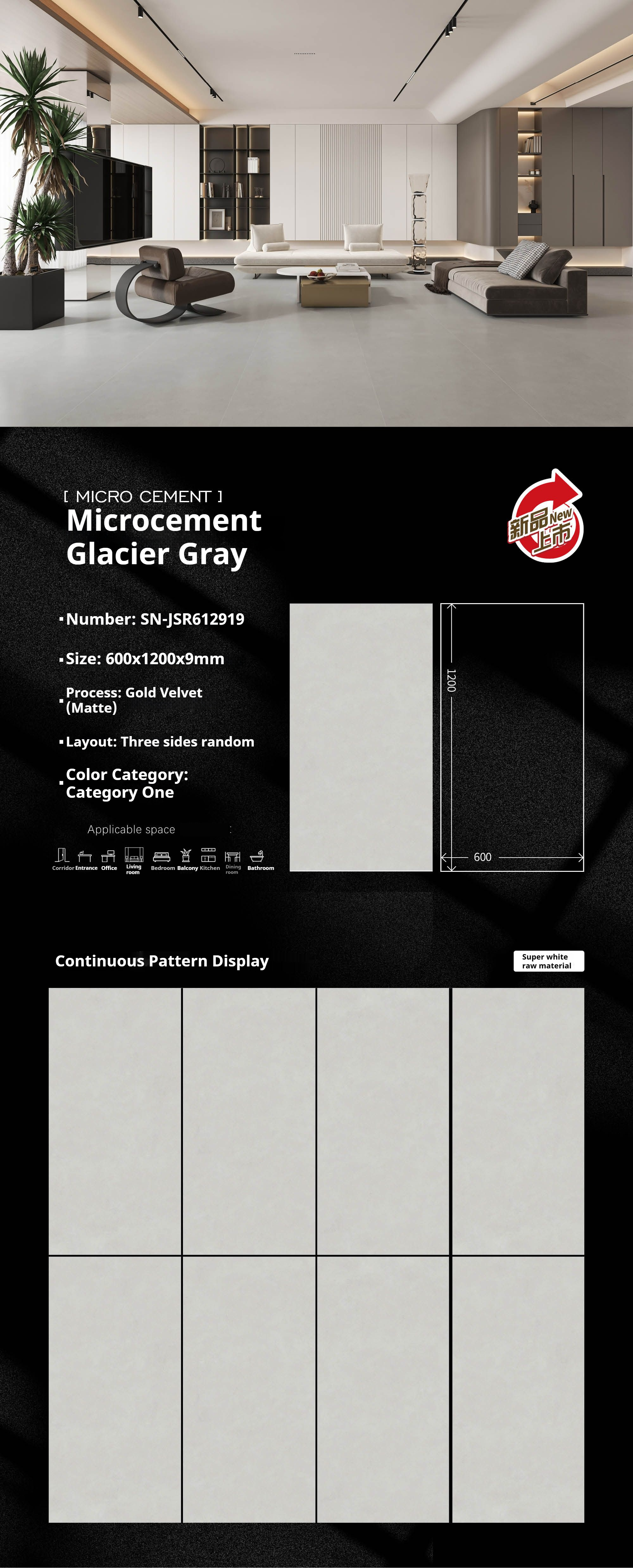 Microcement Glacier Gray