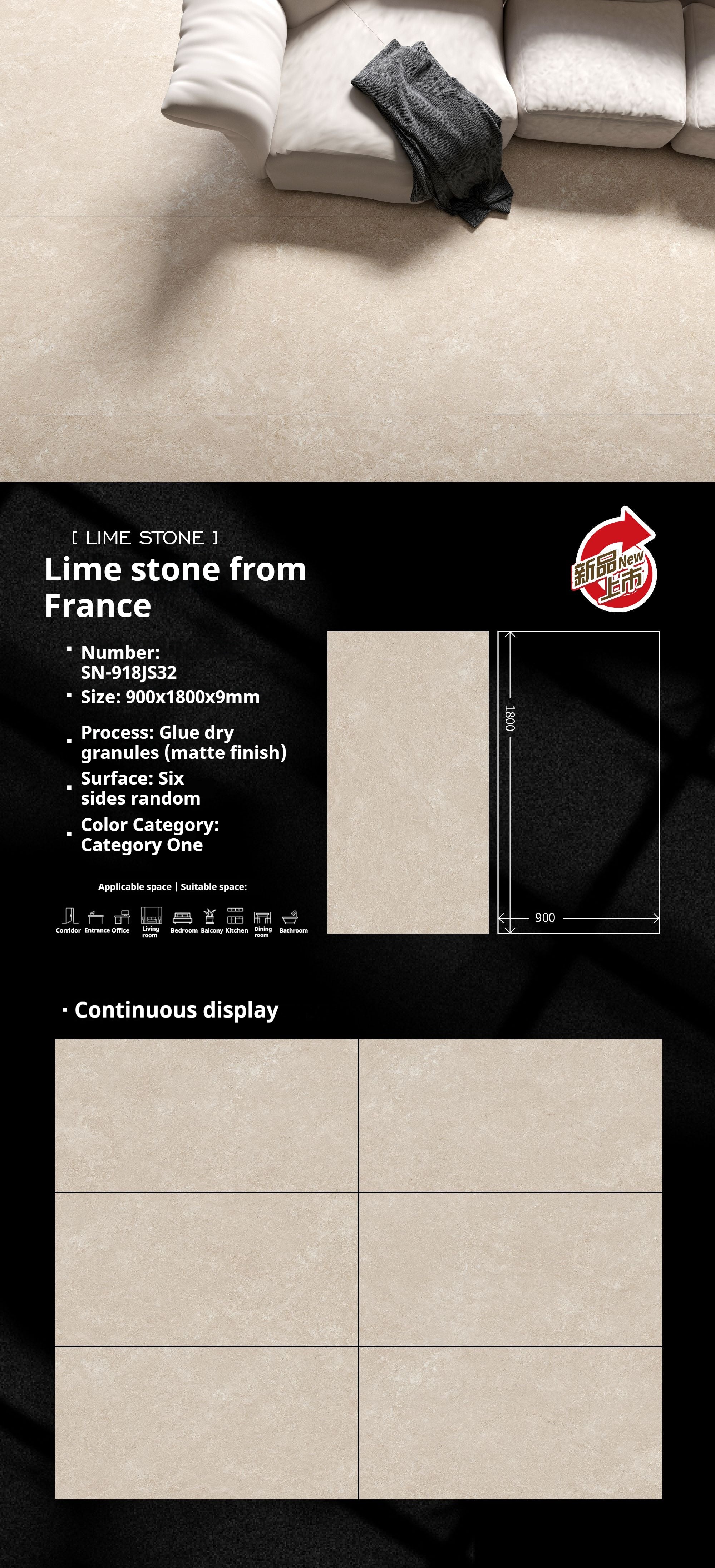 Lime stone from France