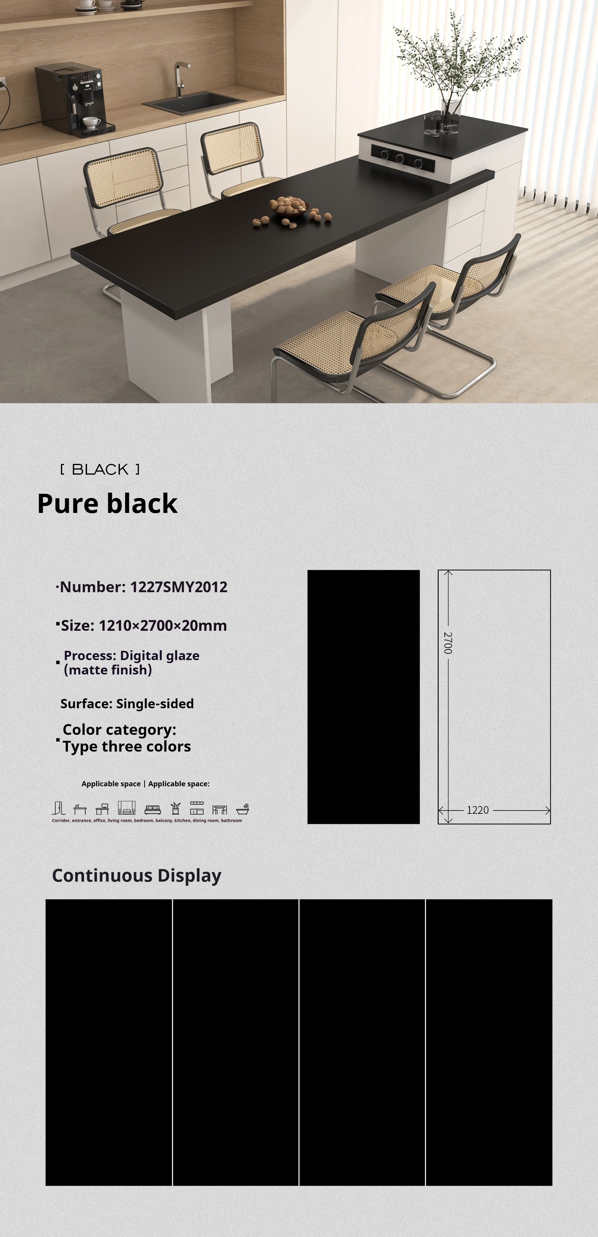 Pure black