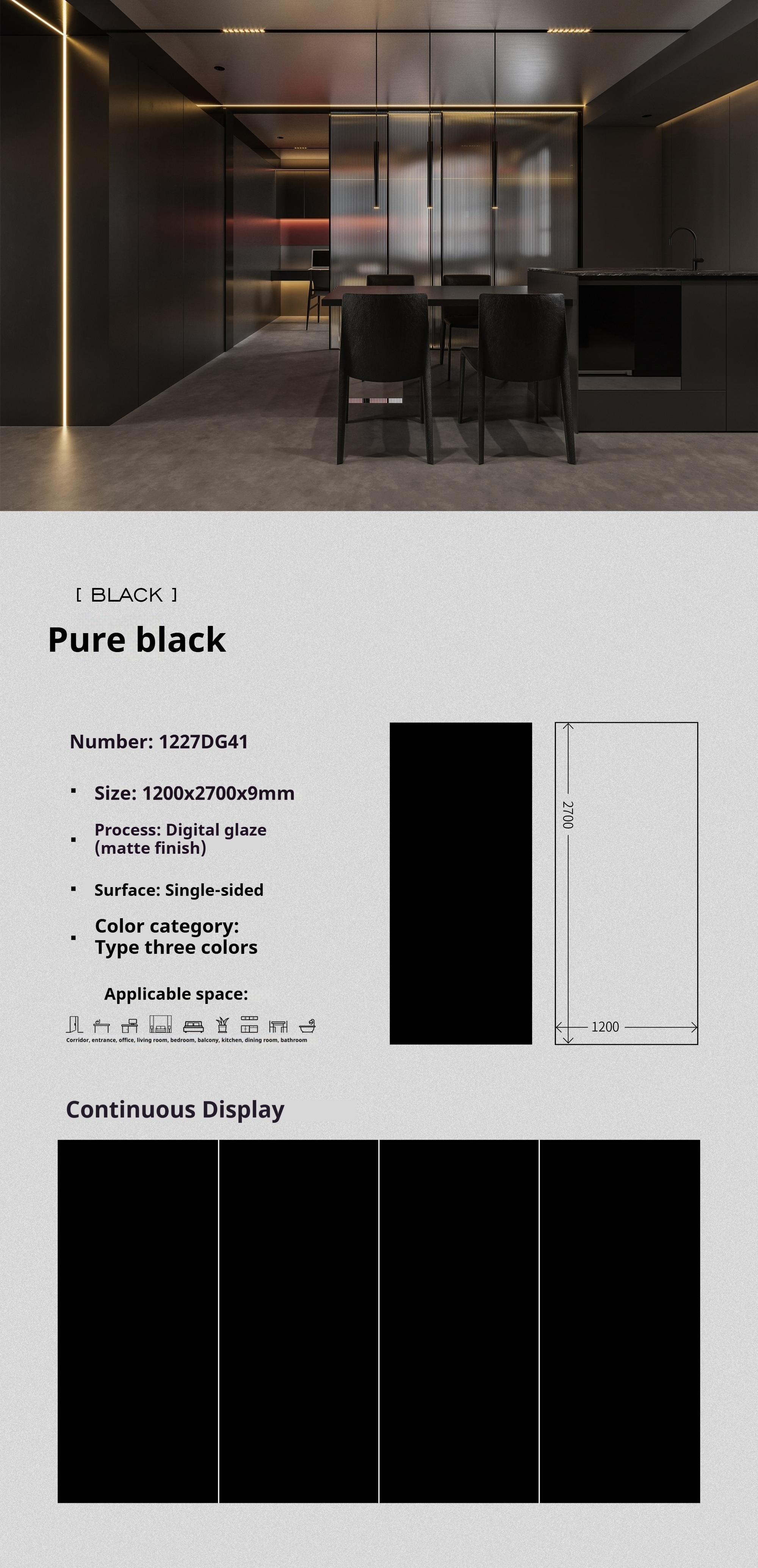 Pure black
