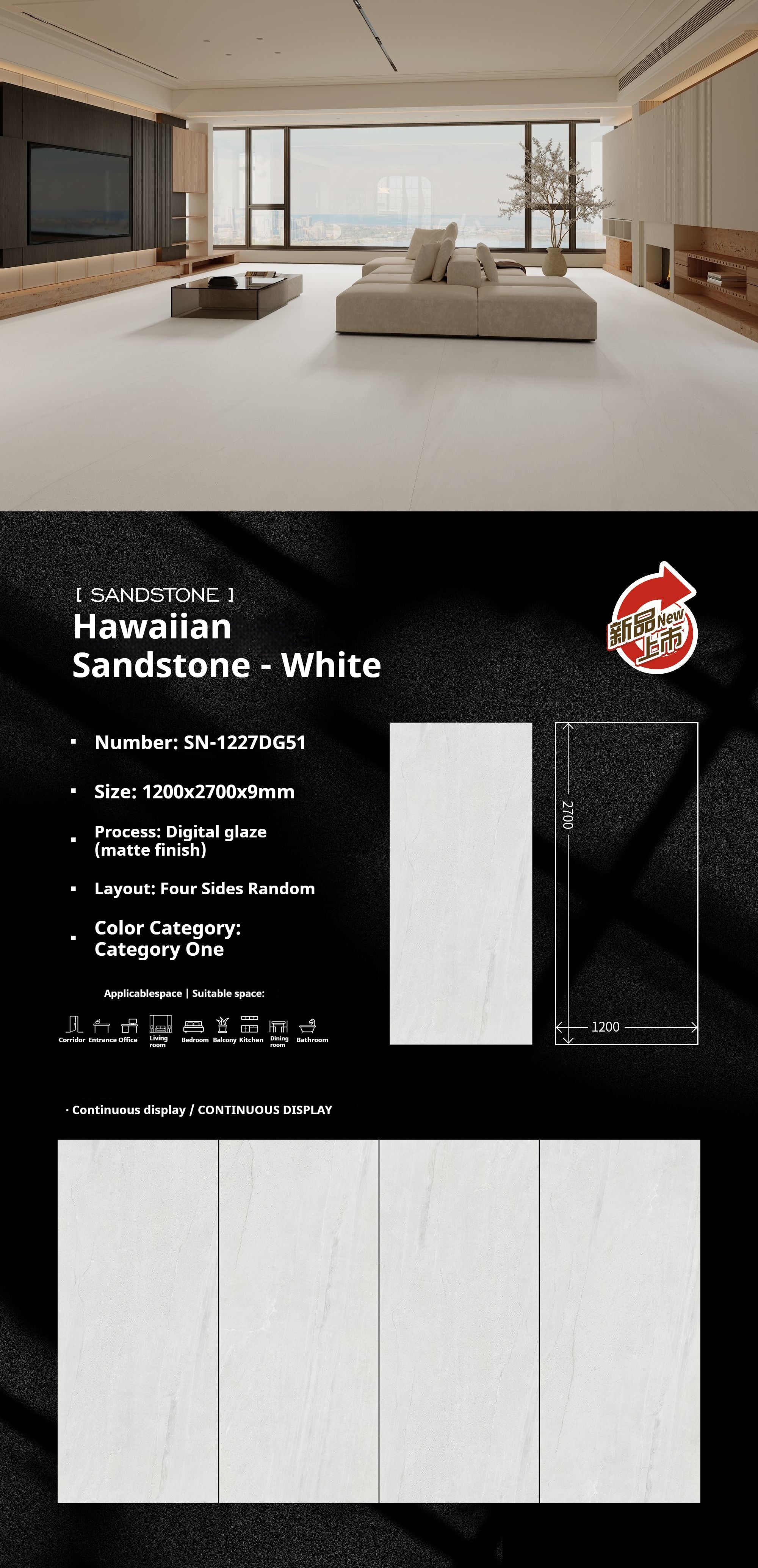 Hawaiian Sandstone - White