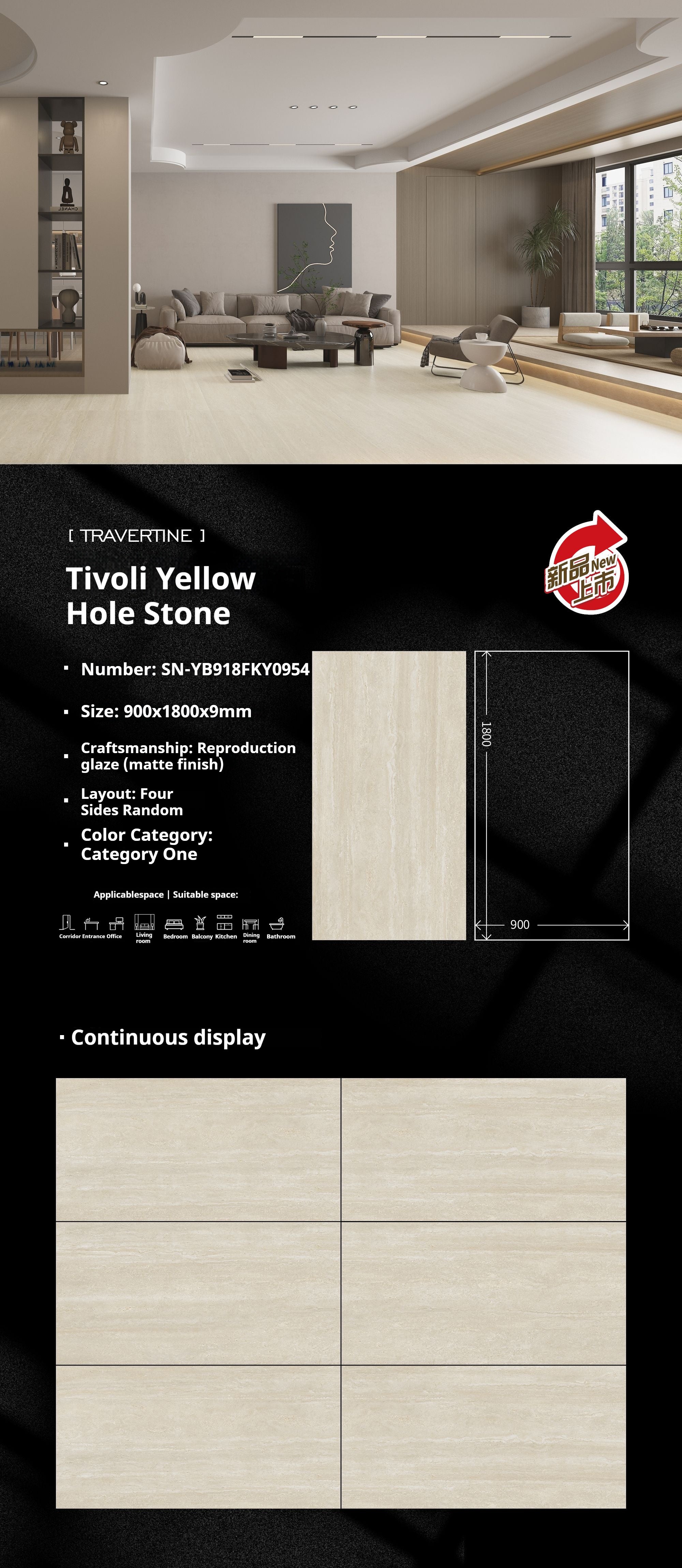 Tivoli Yellow Hole Stone