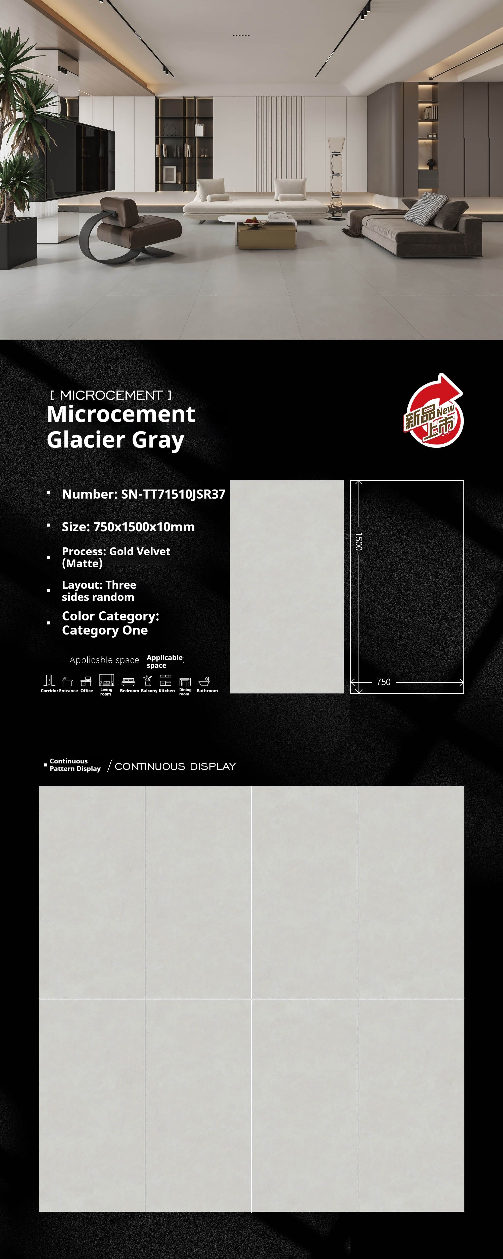 Microcement Glacier Gray