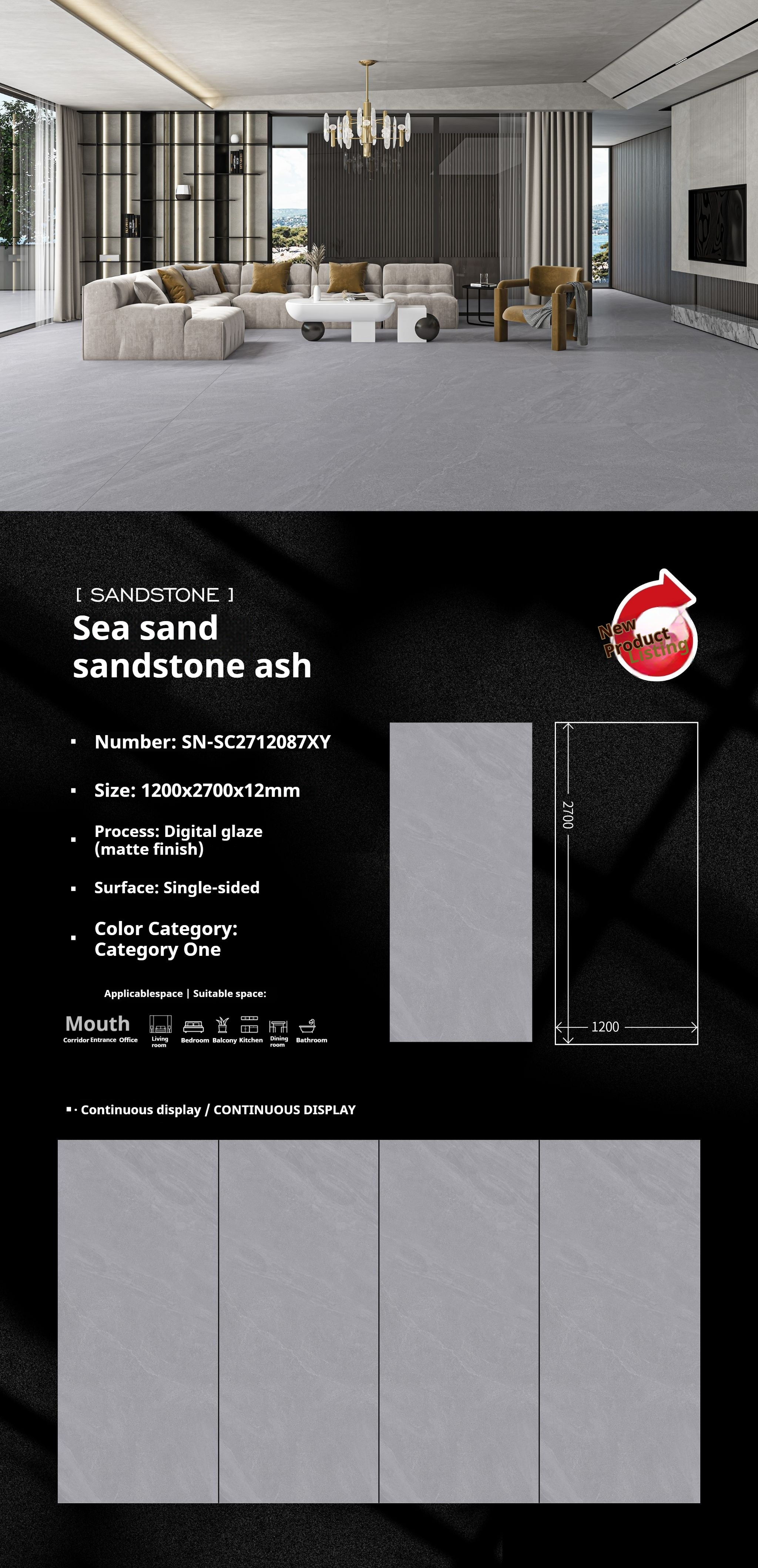 Sea sand sandstone ash