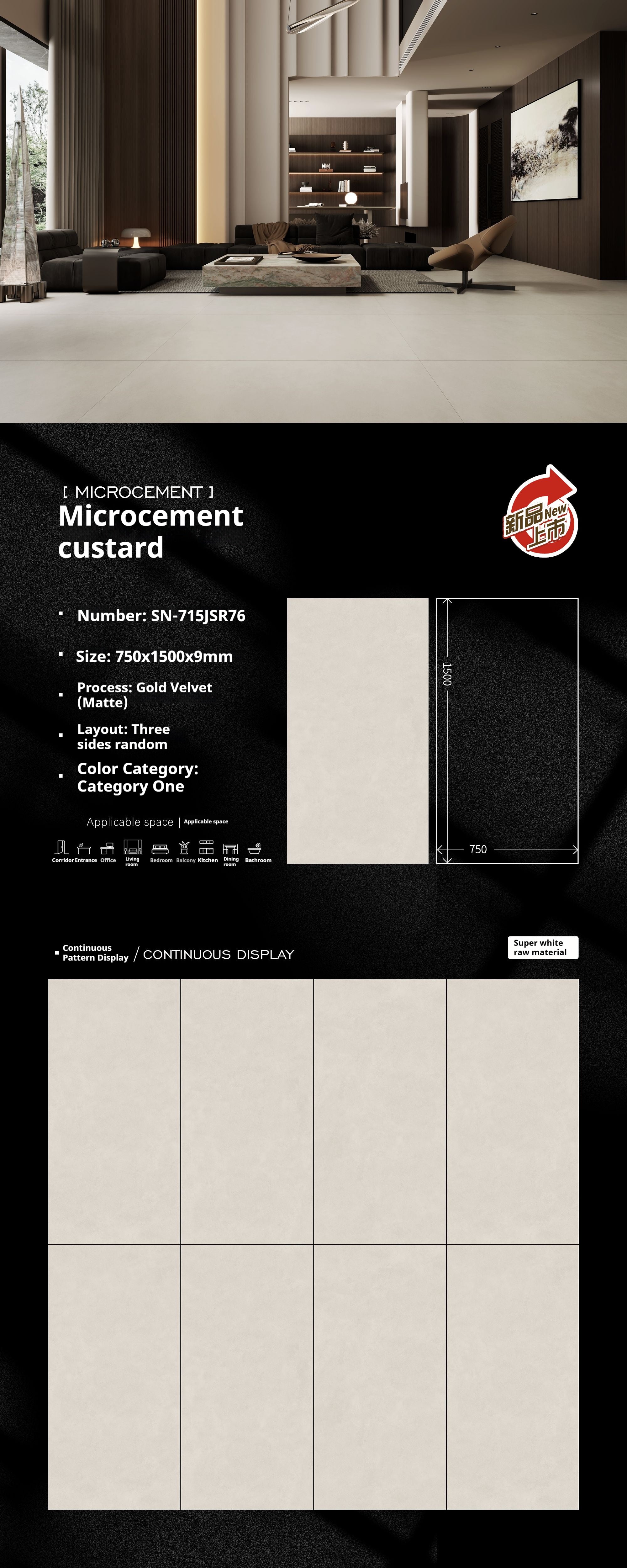 Microcement custard