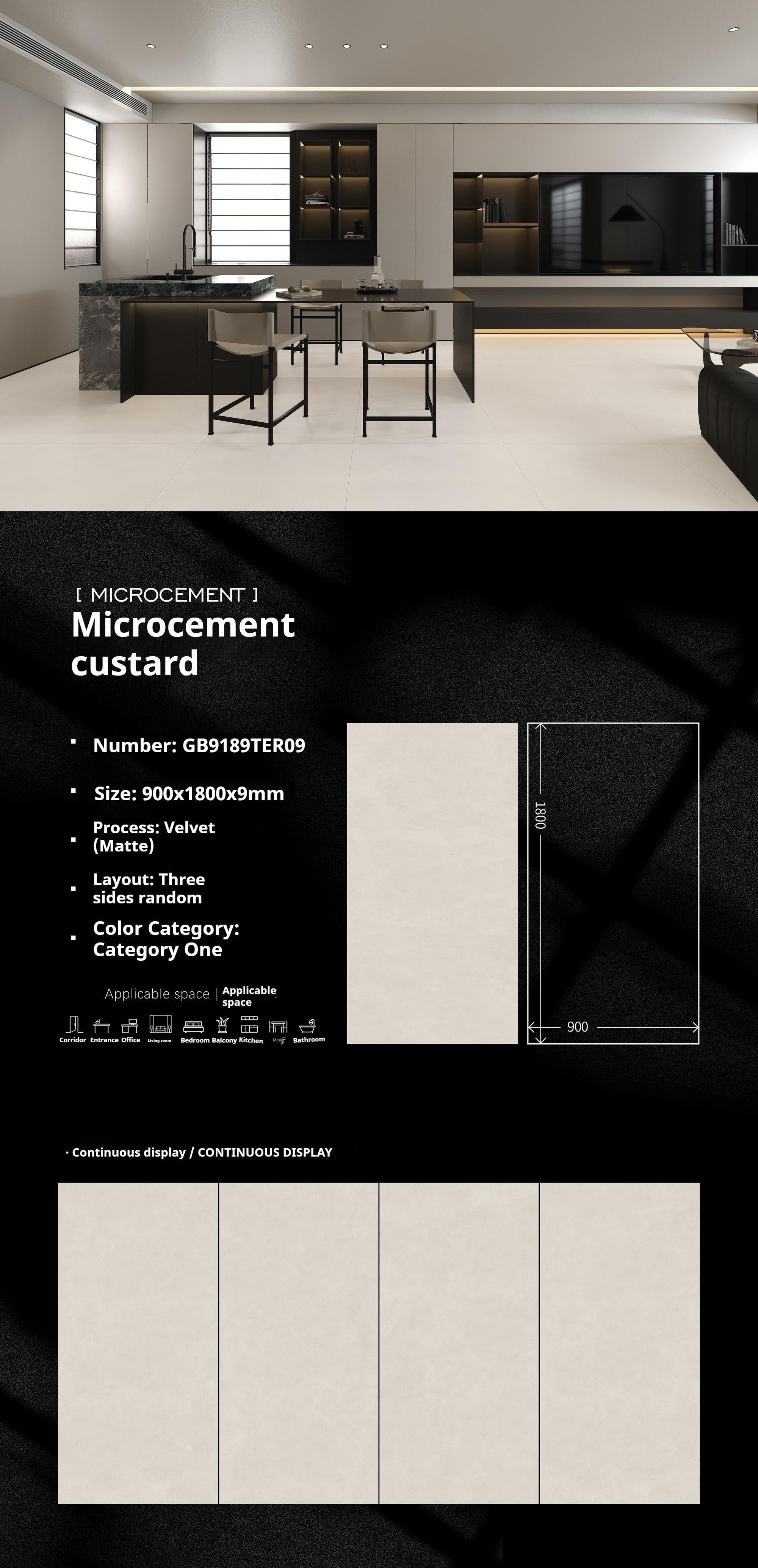 Microcement custard