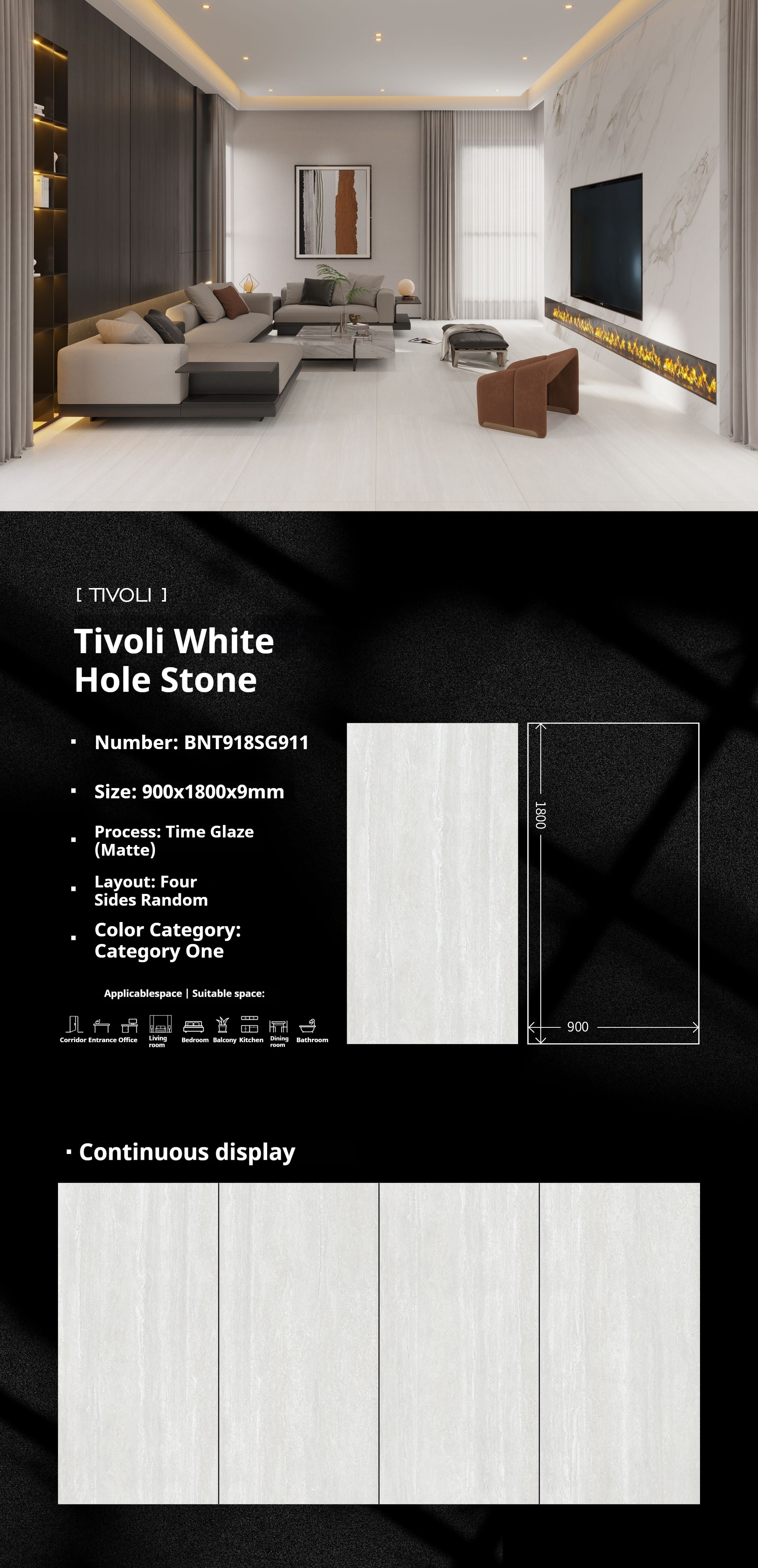 Tivoli White Hole Stone