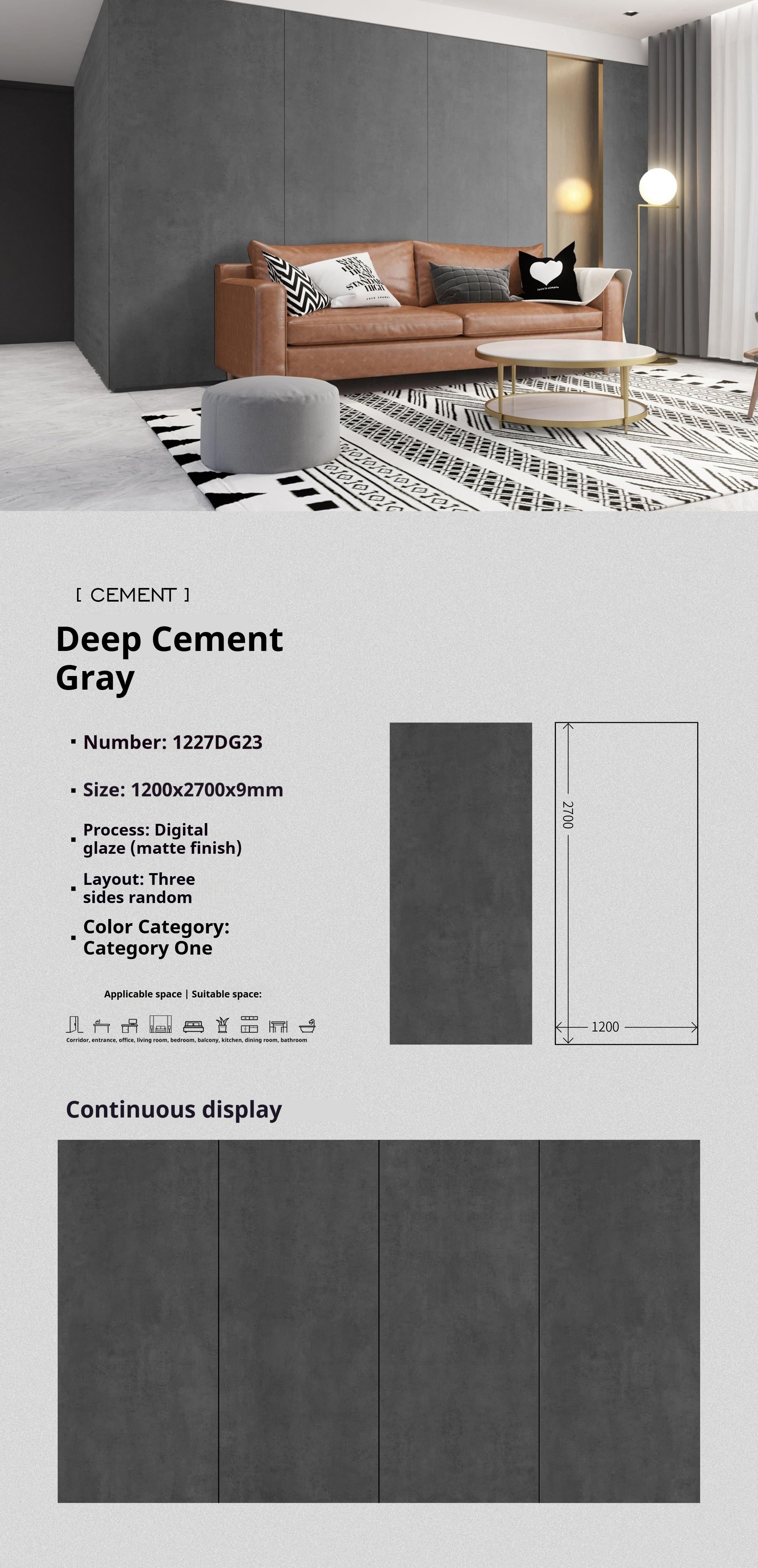 Deep Cement Gray