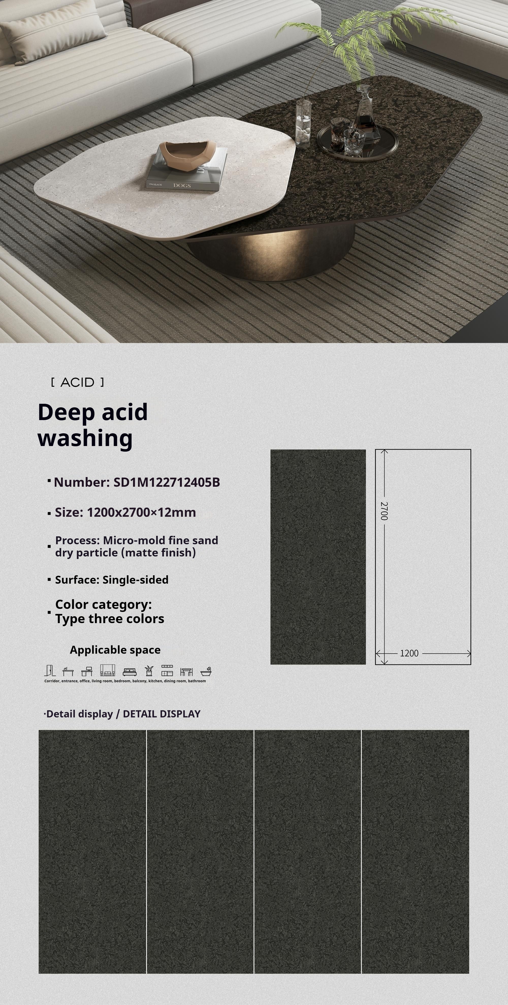 Deep acid washing