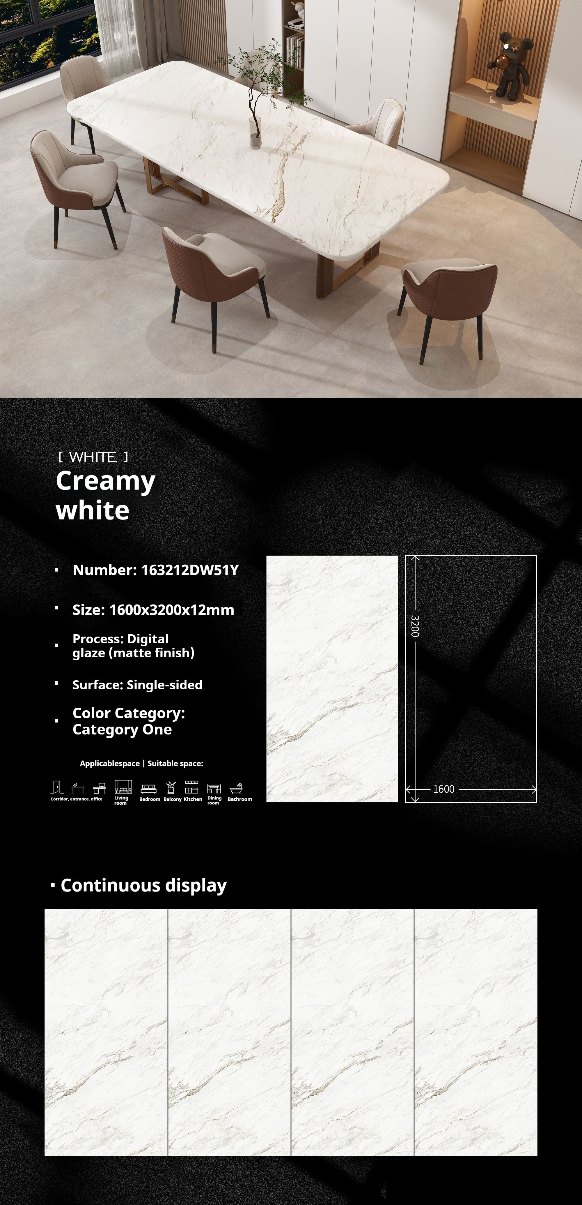 Creamy white