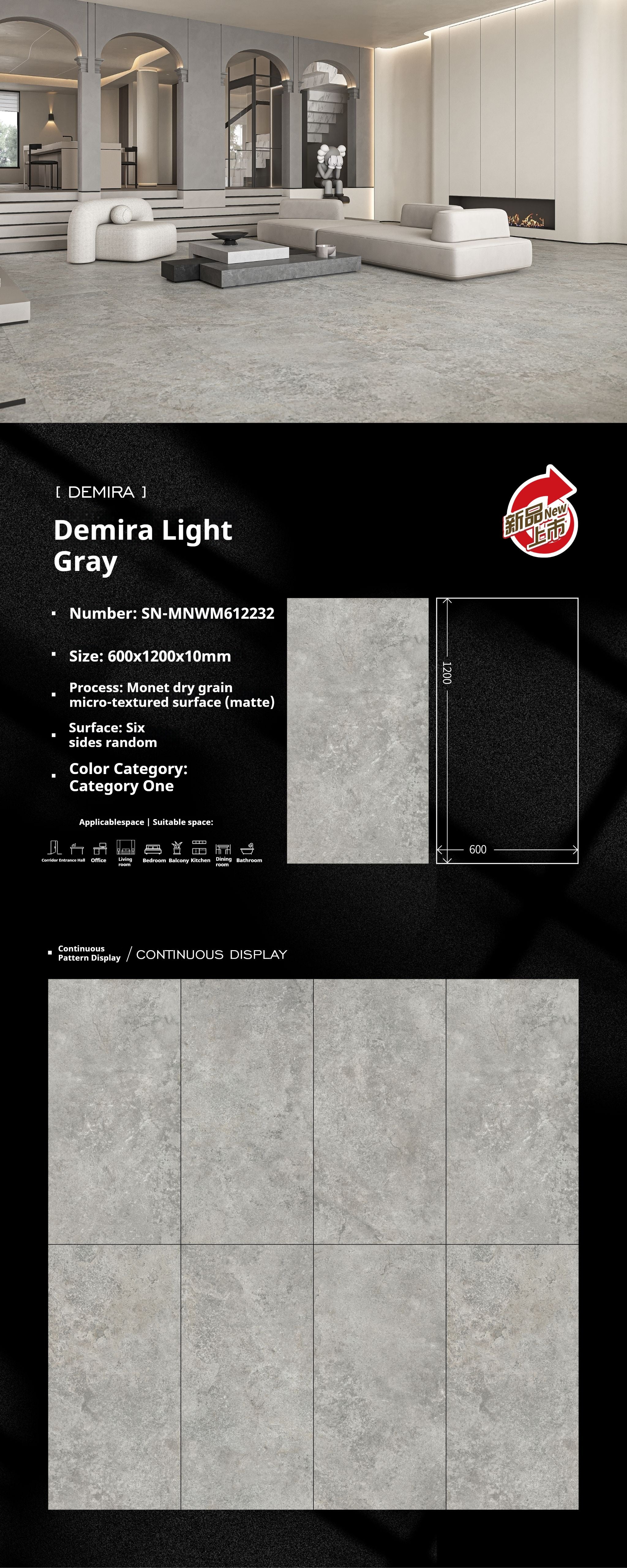 Demira Light Gray