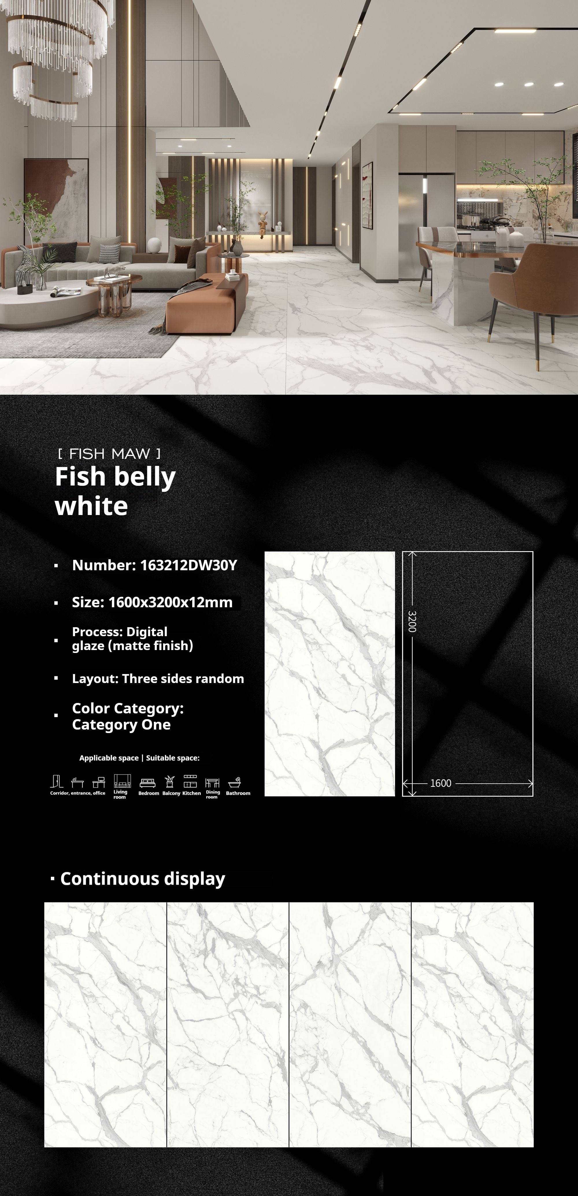 Fish belly white