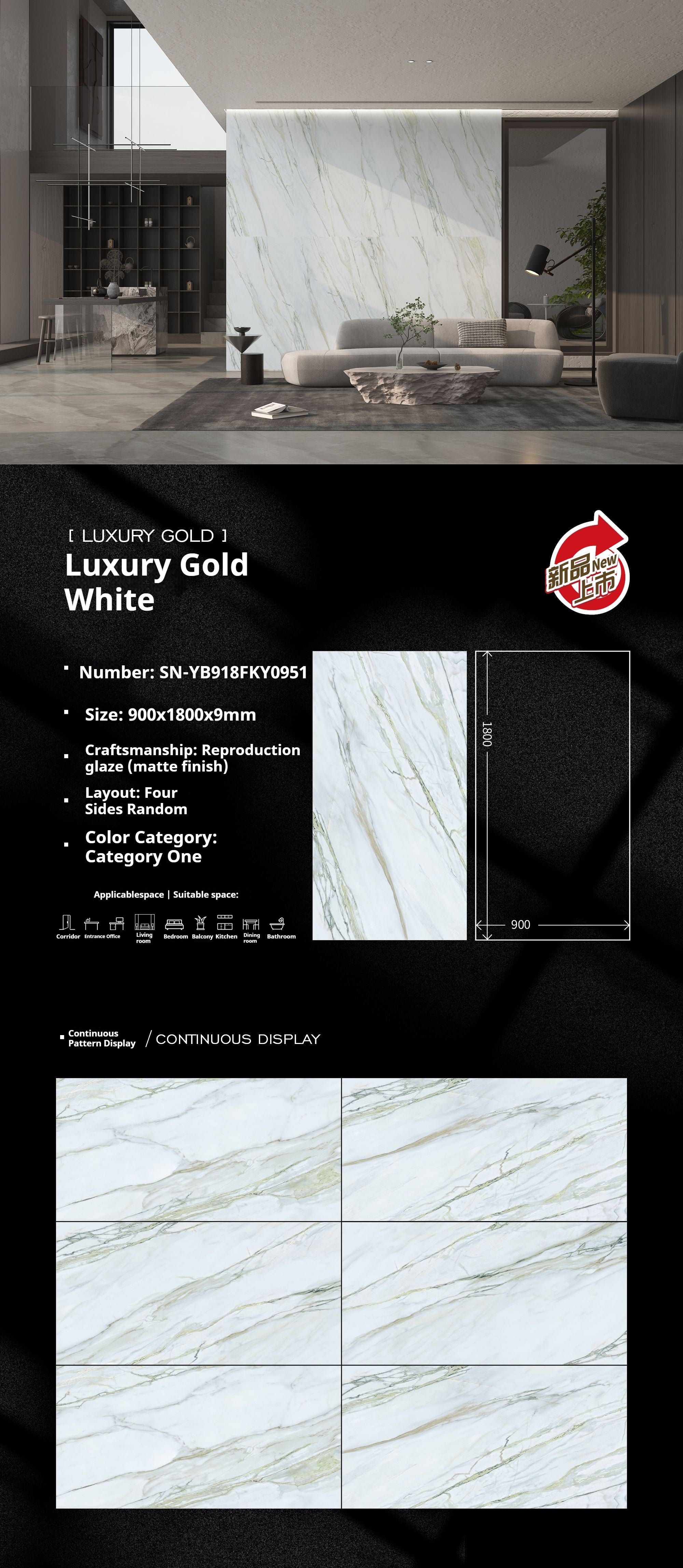 Luxury Gold White