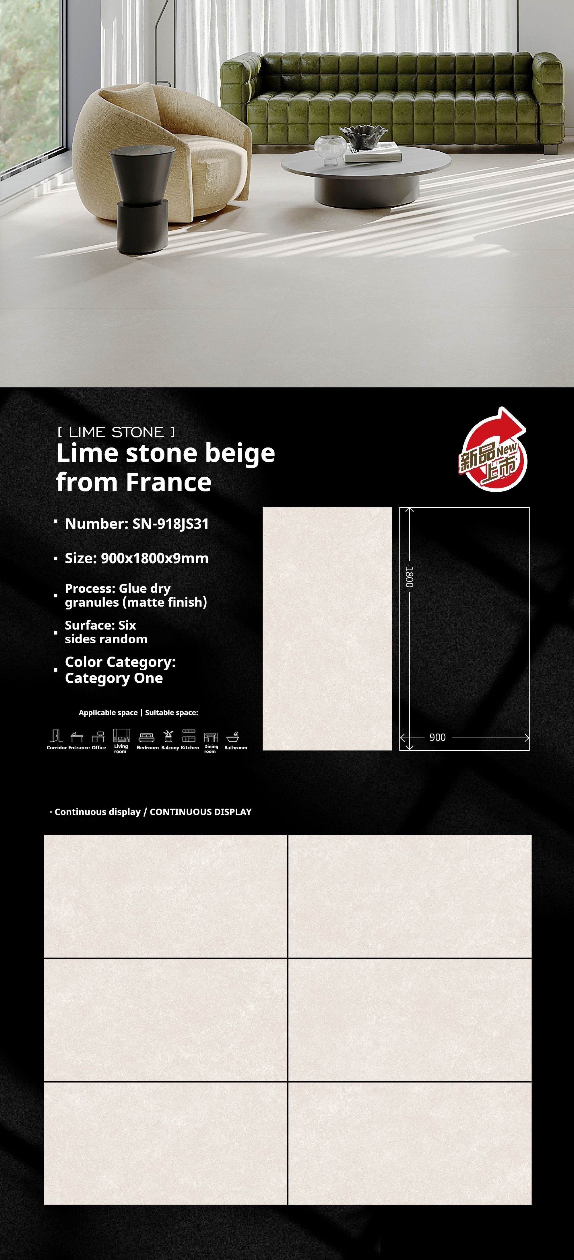 Lime stone beige from France