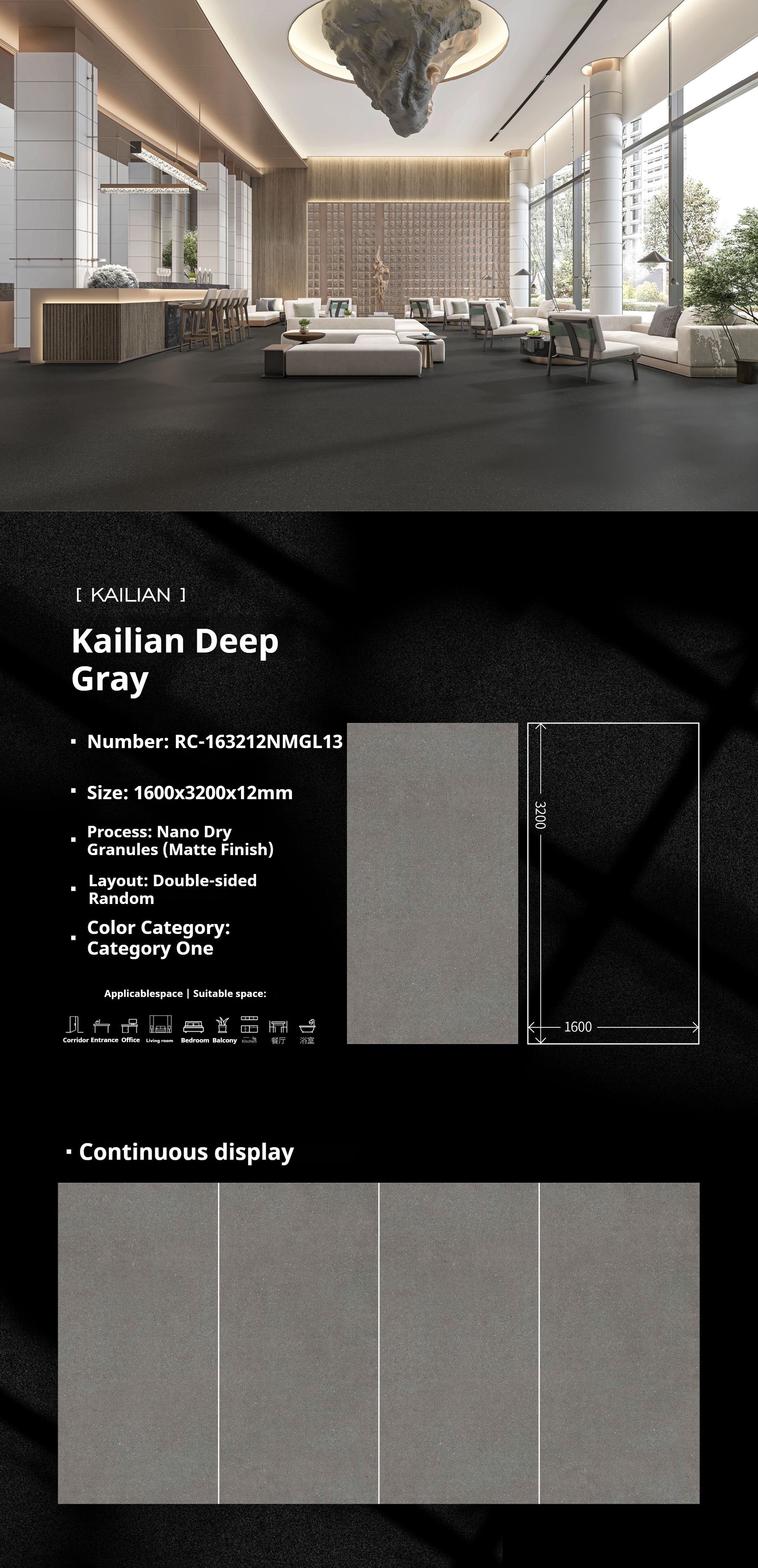 Kailian Deep Gray