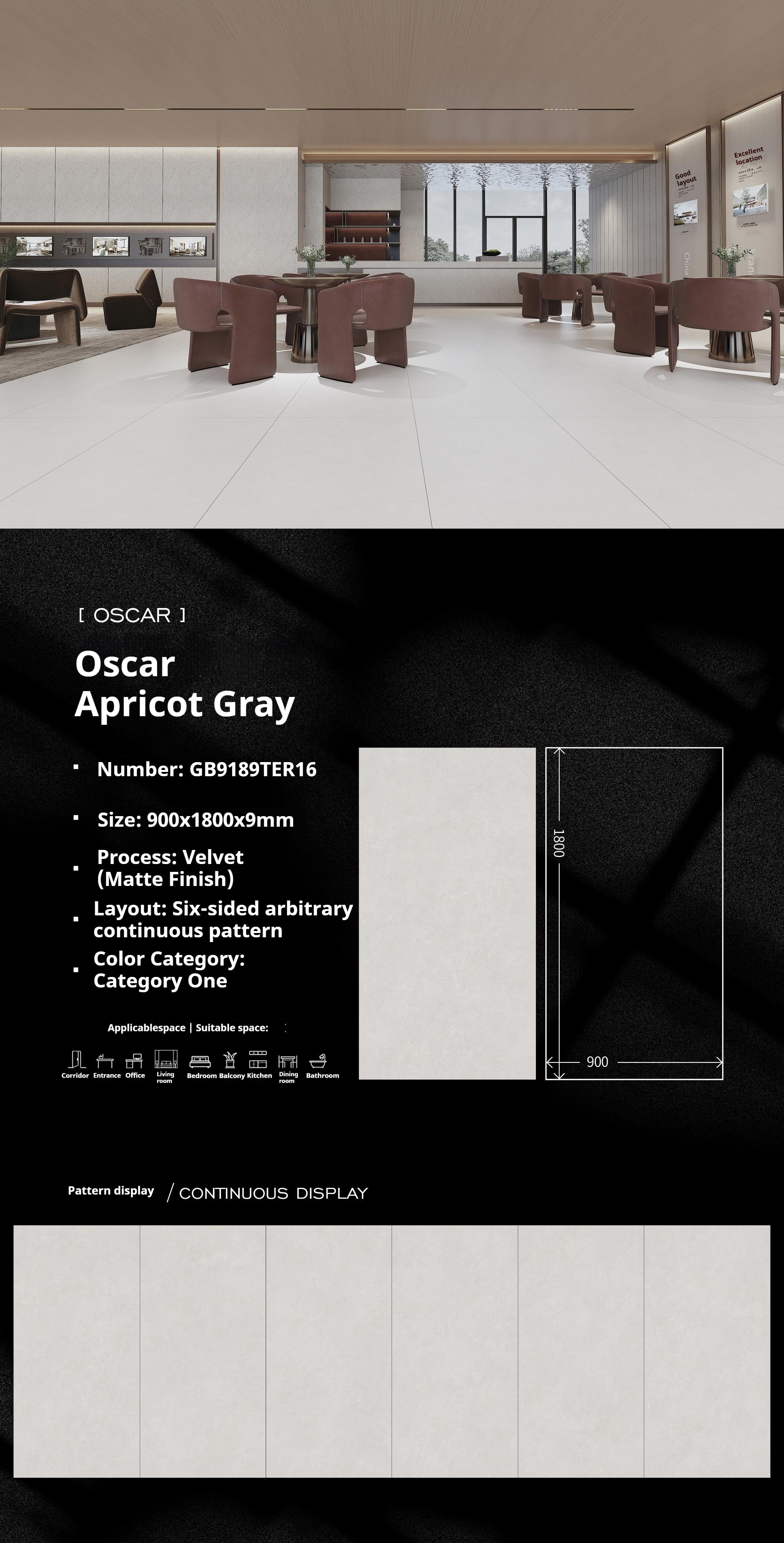 Oscar Apricot Gray