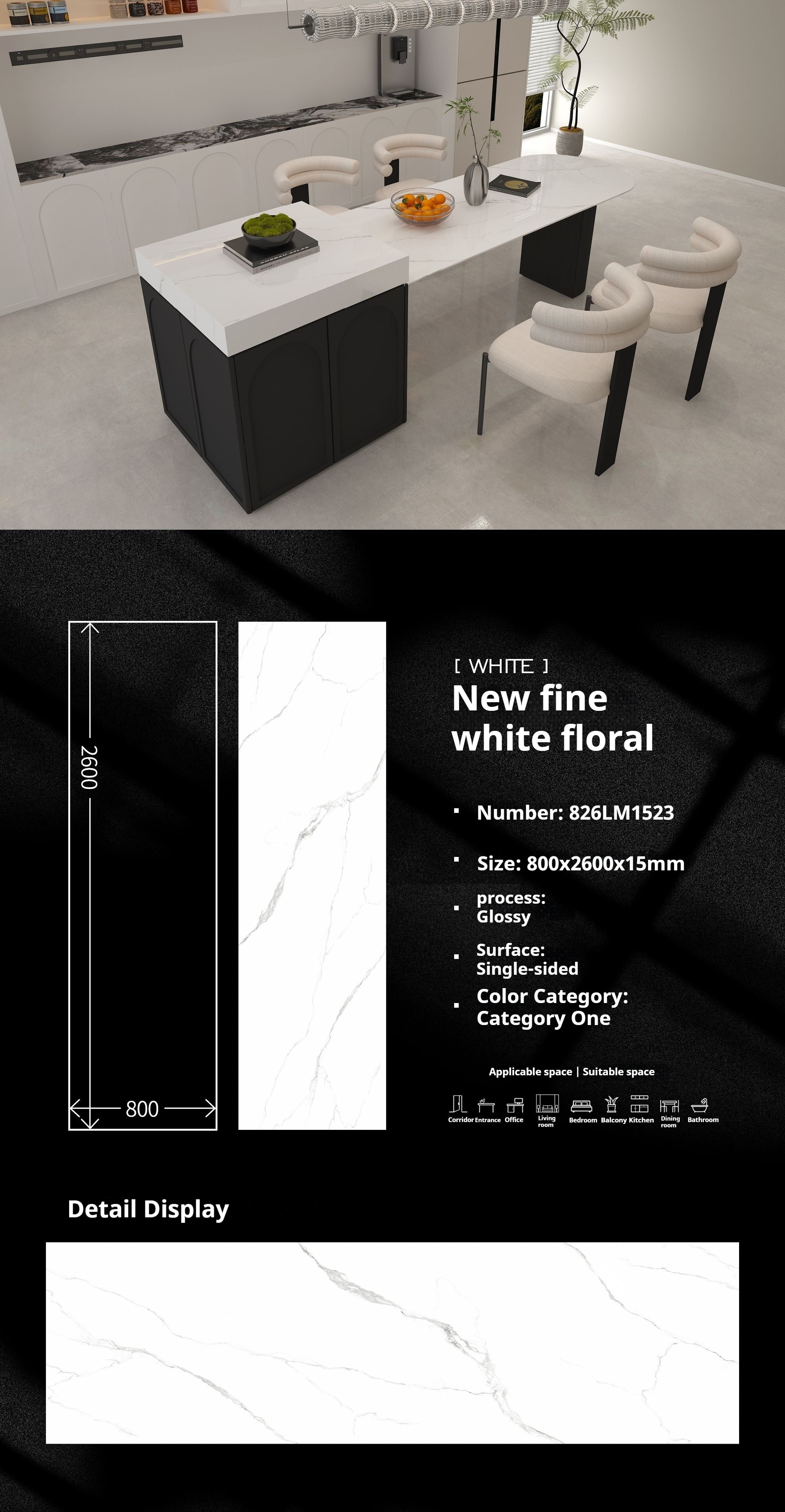 New fine white floral