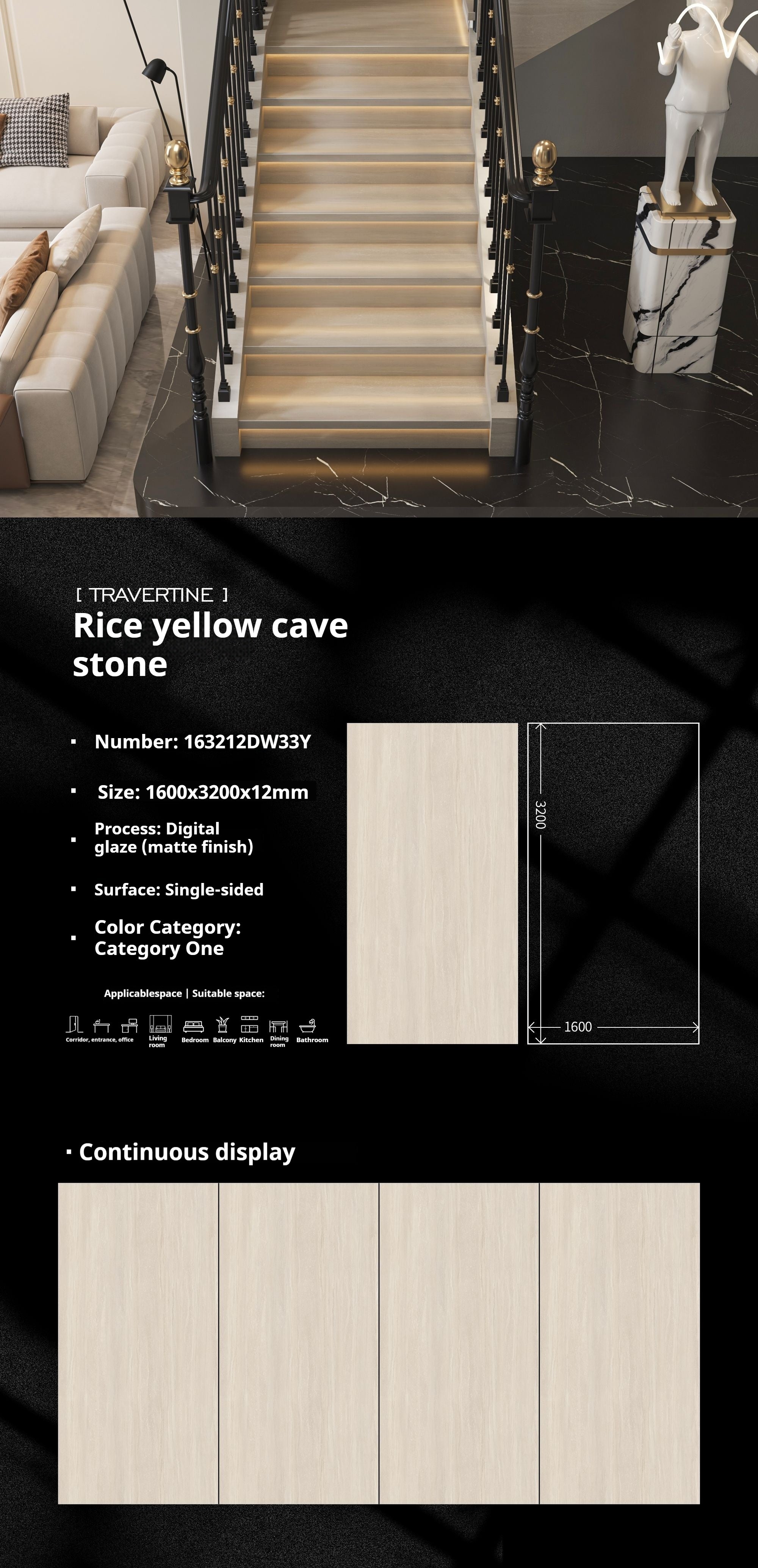 Rice yellow cave  stone